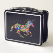 Paardenlunchbox: kleurrijke Kinder lunchbox (Voorkant)