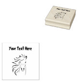paardenmane rubberstempel (Gestempeld)