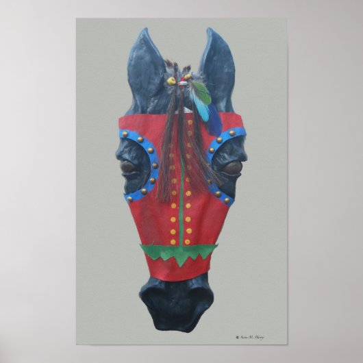 Paardenmasker 1 poster (Voorkant)