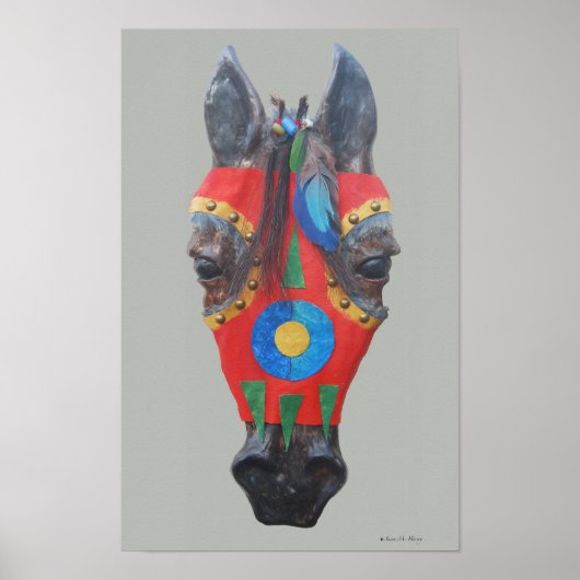 Paardenmasker 3 poster (Voorkant)