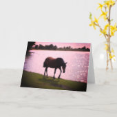 Paardenmeer en zonnemeer Blank Kaart (Gele Bloem)