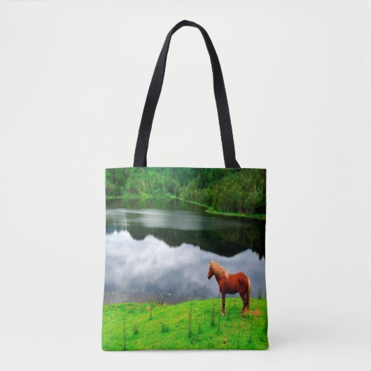 Paardenmeer landschap zomer groen tote bag (Voorkant)