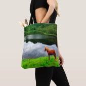 Paardenmeer landschap zomer groen tote bag (Dichtbij)