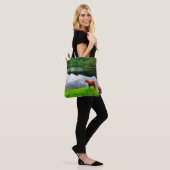 Paardenmeer landschap zomer groen tote bag (Op model)