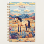 Paardenmeisje gepersonaliseerde Buckskin Dun Deser Planner (Voorkant)