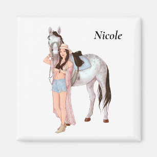 Paardenmeisje Gift, paardenliefhebber, eigenaar va Magneet