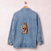Paardenmeisje grappig paard denim jacket (Hangar)