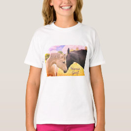 Paardenmeisje - meisjes t-shirt