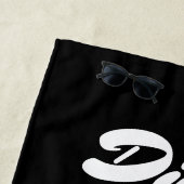 Paardenmeisje met naam strandlaken (In situ)