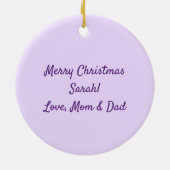 Paardenmeisje, paardenkeramiek keramisch ornament (Achterkant)