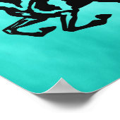 Paardenmeisje, paardenPoster Poster (Hoek)
