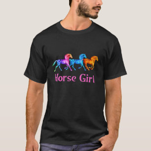 Paardenmeisje, paardenrugleuning, paardenpest t-shirt