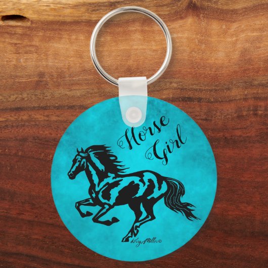 Paardenmeisje, paardenSleutelhanger Sleutelhanger (Voorkant)