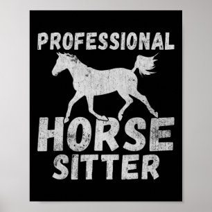 Paardenmeisje Paardrijden Pony Paardenschattig SS  Poster