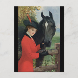 paardenmeisje Roodkarper Paardenpels Suikertje Briefkaart