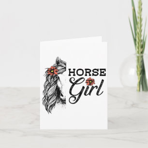 Paardenmeisje Schattige Paardrijden Paardensport A Kaart