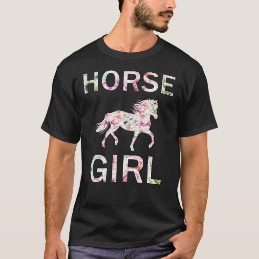 paardenmeisje t-shirt (Voorkant)