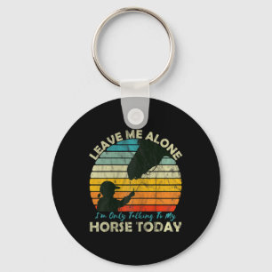 Paardenmeisjes tiener voor paardrijden & kamp; RA Sleutelhanger