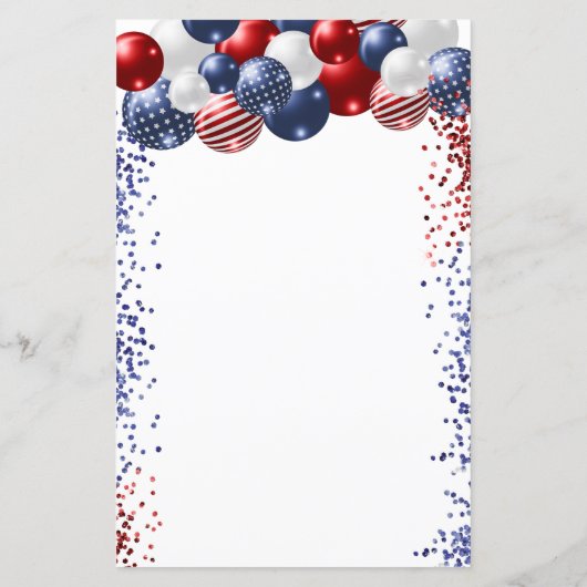 Paardenmenu rood-witte ballonnen (Achterkant)