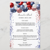 Paardenmenu rood-witte ballonnen (Voorkant)