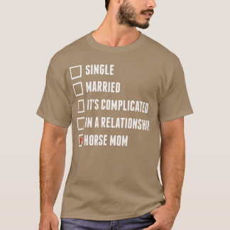 Paardenmoeder Check Mark familie T-shirt
