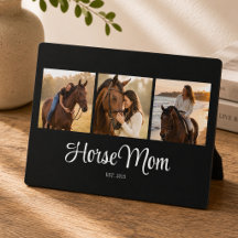 Paardenmoeder Gevestigd Script Zwart 3 Foto