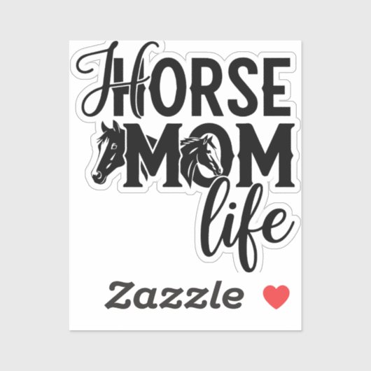 Paardenmoeder Leven Sticker (Vel)