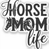Paardenmoeder Leven Sticker (Voorkant)