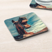 Paardenmond Teth Neigh Wild Horse Animal Bier Onderzetter (Linkerzijde)