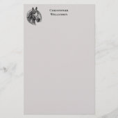  paardenmonogrammen briefpapier (Voorkant)