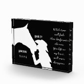 Paardenmonument citaat zwarte hoofprints fotoblokken (Rechts)