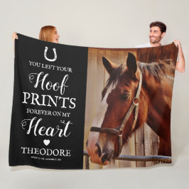 Paardenmonument - Medeleven met huisdier Fleece Deken