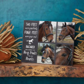 Paardenmonument Paard Foto Collage Plaquette Fotoplaat (Zijkant)