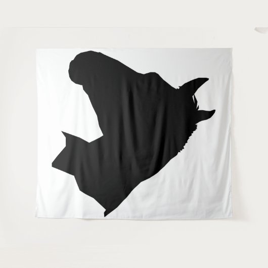 Paardenmuur Wandkleed (Voorkant (horizontaal))