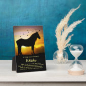 Paardennaam Verspreid Spiritueel gedicht Memorial  Fotoplaat (Zijkant)
