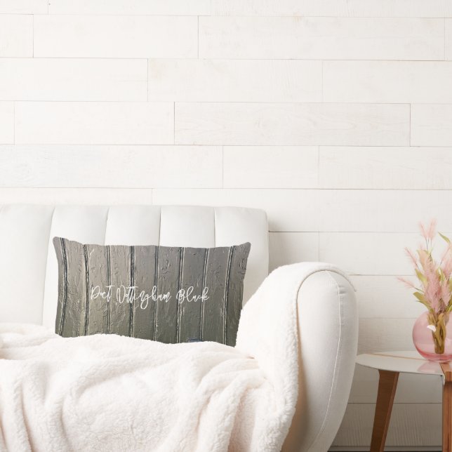 PAARDENNAAM Zwarte Schuur Deur Foto Art Ruiterspor Kussen (Bank)