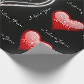 Paardennamen in het hart cadeaupapier (Hoek)