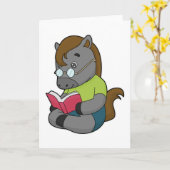 Paardennerd-boekenbril Kaart (Gele Bloem)