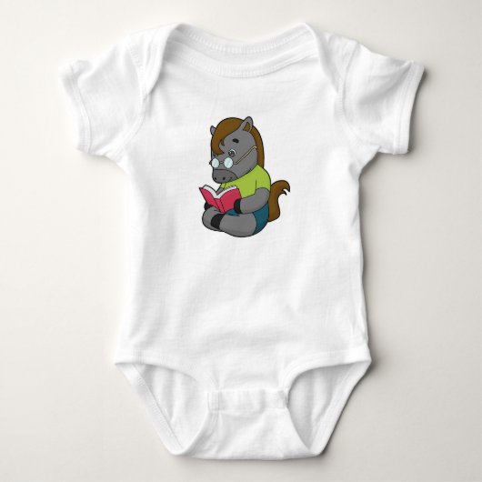 Paardennerd Boekenbril Romper (Voorkant)