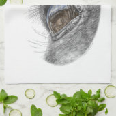 Paardenogen reflectie theedoek (Gevouwen)