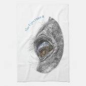 Paardenogen reflectie theedoek (Verticaal)