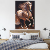 Paardenolie van Lusitano Canvas Afdruk (Insitu (Slaapkamer))