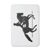 Paardenonderbreking Aangepast Initiaal en kleurena Badmat (Voorkant Verticaal)