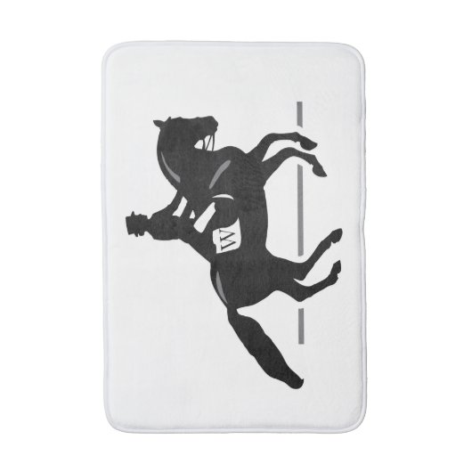 Paardenonderbreking Aangepast Initiaal en kleurena Badmat (Voorkant Verticaal)