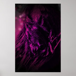 PaardenOnPurple - Poster
