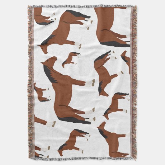 Paardenontwerp Deken (Voorkant Verticaal)