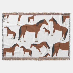 Paardenontwerp Deken