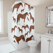 Paardenontwerp Douchegordijn (In situ)