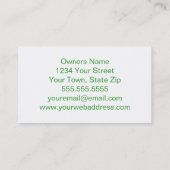 Paardenontwerp Gepersonaliseerd Visitekaartjes (Achterkant)