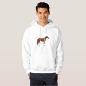 Paardenontwerp Hoodie (Voorkant volledig)